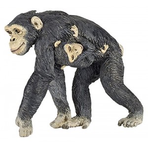 50194 Chimpanze et son bebe