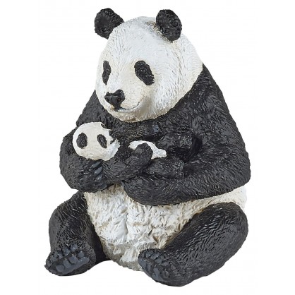 50196 Panda Assis et son Bebe