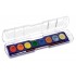 Palette de 12 pastilles de gouaches aquarelles