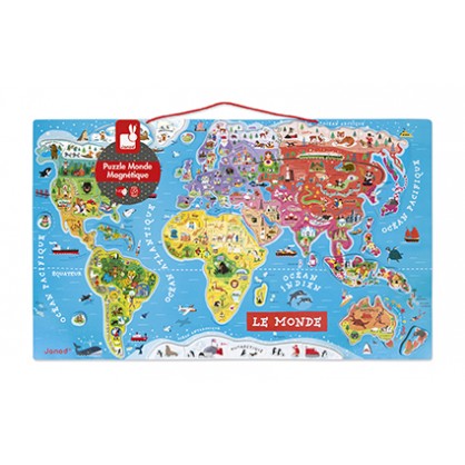 Puzzle magnetique le monde 92p