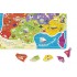 Puzzle carte de france magnetique 94 pieces