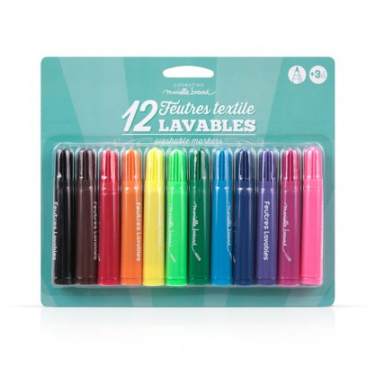 Trousse à colorier + 4 feutres lavables - Paris