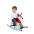 Porteur 3 roues little bikloon - rouge et blanc