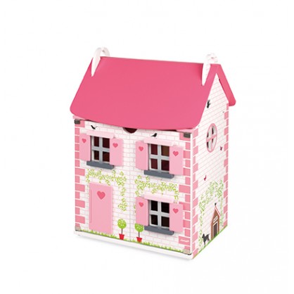 Maison de poupee en bois mademoiselle