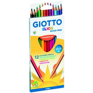 12 Crayons de Couleur Elios