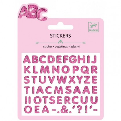 Stickers 3D Lettres Glitter