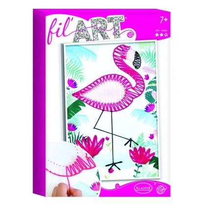 Tableau Fil'Art - Flamant Rose