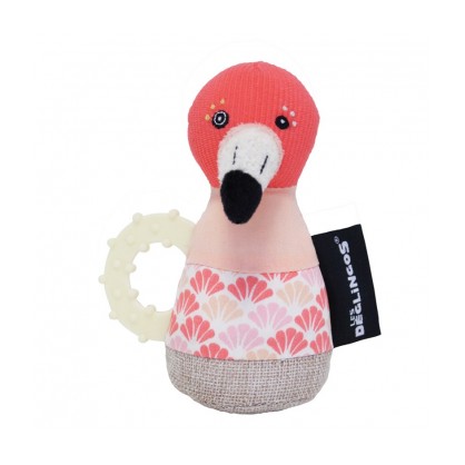 Doudou Plat Flamingos - Le Flamant Rose