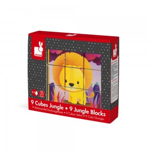 9 Cubes Animaux de la Jungle - Kubkid