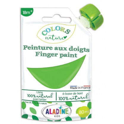 Peinture au Doigt Naturelle Vert