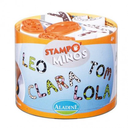 Stampo minos alphabet majuscule -  kit 26 tampons & 1 encreur
