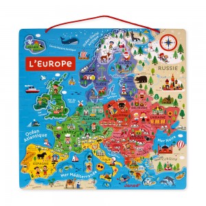 Puzzle carte de france magnetique 94 pieces