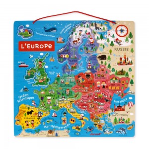 Puzzle Carte de L'Europe Magnetique