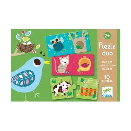 Puzzle duo habitat 20 pcs