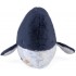 Ours patapouf patchwork bleu 30 cm - collection plume