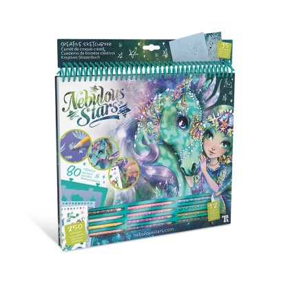 Carnet Creatif Velours a Motif Magique