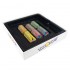 5 stylos gel a paillettes effet metal