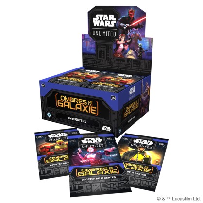 Star Wars Unlimited Display 24 Boosters Ombres de la Galaxie