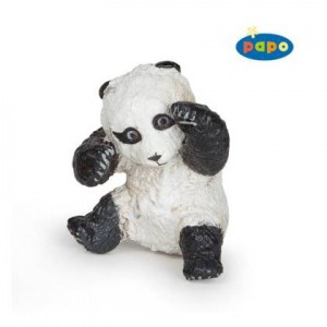 50134 bebe panda jouant assis
