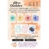 5 stylos gel a paillettes effet metal