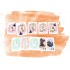 5 stylos gel a paillettes effet metal