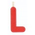 Lettre L Rouge Phosphorescente