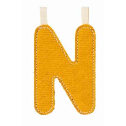 Lettre N Jaune Phosphorescente