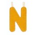 Lettre N Jaune Phosphorescente