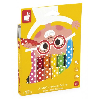 FEUTRES JUMBO X 8