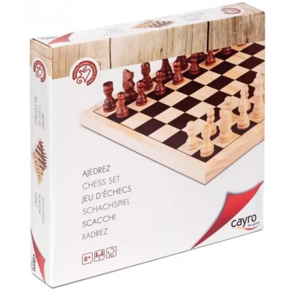 Echecs en bois 30 x 30 cm