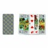 54 cartes poker size regular face bleu 100% ¨plastic