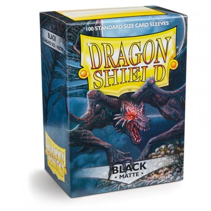 100 Proteges Cartes Dragon Shield Black Matte