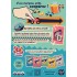 5 stylos gel a paillettes effet metal