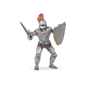 39244 Chevalier en Armure Plumet Rouge