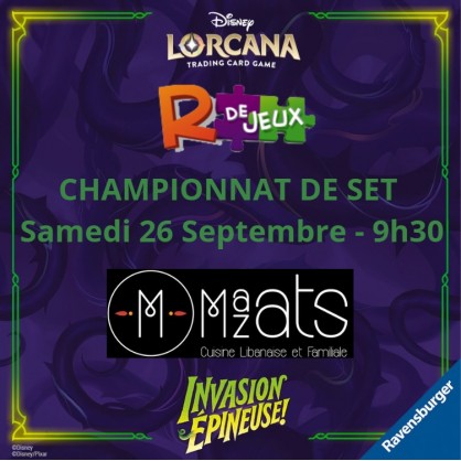 Disney Lorcana TCG Championnat de set Invasion Epineuse