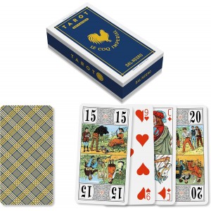 54 cartes poker size regular face bleu 100% ¨plastic