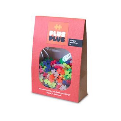 Pack mini neon fluo 300 pieces plus-plus 20mm