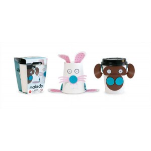 Cup critters makedo lapin singe
