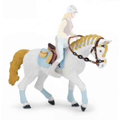 51545 Cheval de la Cavaliere Adulte Fashion Bleue