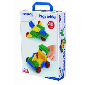 Blocs de construction Pegy Bricks - 40 pieces