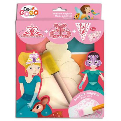 Kit peinture magique princesses - crea gogo