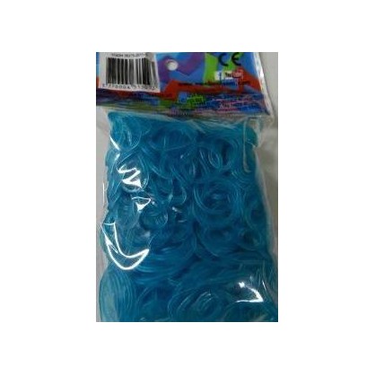 600 elastiques turquoise jelly rainbow loom