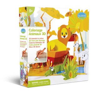 Kit coloriage 3d - animaux de la savane