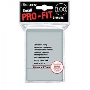 100 Protèges Cartes Pro Fit Small Clear